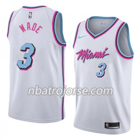 Män Miami Heat Tröja Dwyane Wade 3 Nike City Edition Swingman Män Miami Heat Tröja Dwyane Wade 3 Nike City Edition Swingman
